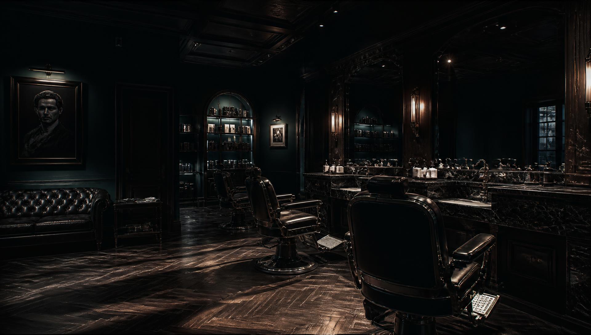Interior barbershop premium BarberSmart